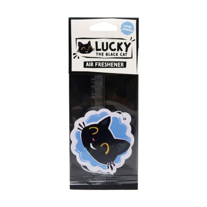 Osvěžovač vzduchu - citron - Lucky the Black Cat - Kočka