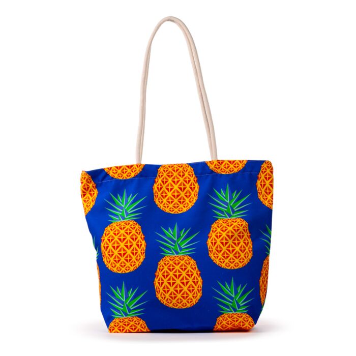 Taška - plážová - plátno - Ananas