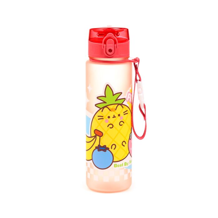 Nerozbitná plastová láhev s víčkem 600ml - Pusheen - Ovoce