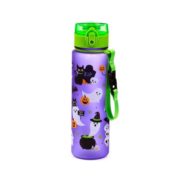 Nerozbitná plastová láhev s víčkem 600ml - Strašidýlka