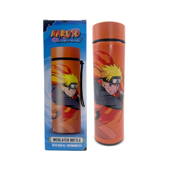 Nerezová termoláhev  s digitálním teploměrem 450ml - Naruto