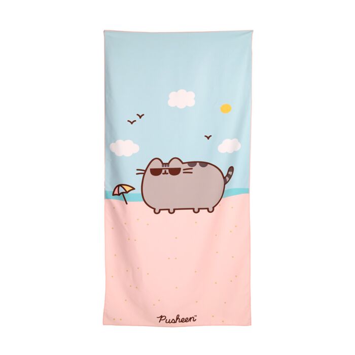 Osuška - plážová - mikrovlákno  - Kočka Pusheen 