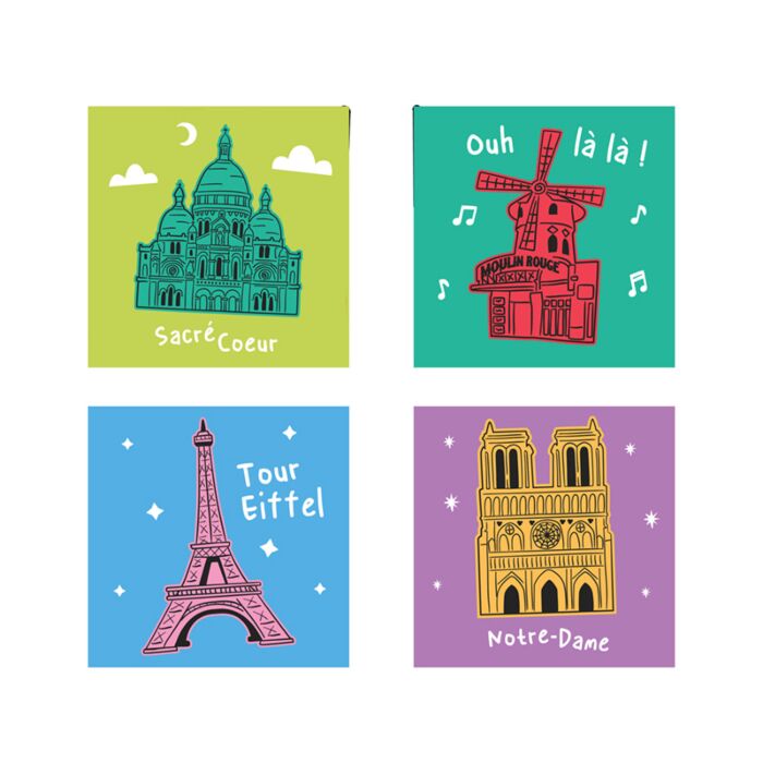 Stlačený cestovní ručník - Je t'aime Paris - Paříž