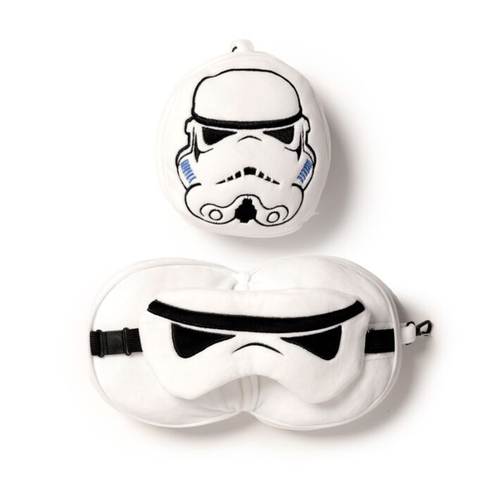 Cestovní polštář a maska na oči Relaxeazzz - Originální Stormtrooper
