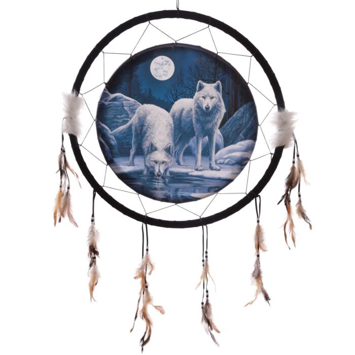 Lapač snů Zimní válečníci, 60cm, design Lisa Parker