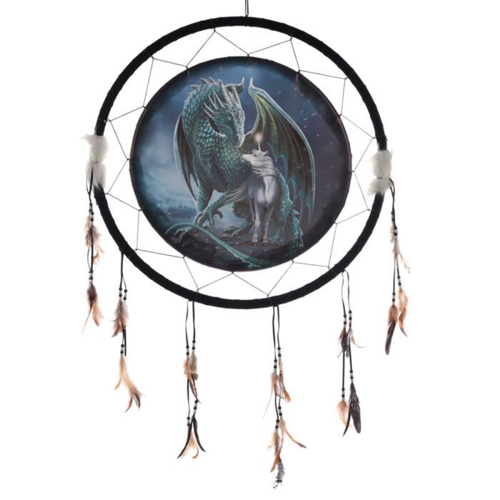 Lapač snů Drak magický ochránce, design Lisa Parker, 60cm