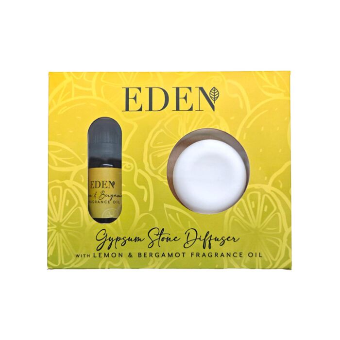 Sádrový kamenný difuzér s vonným olejem Eden - Citrón a bergamot