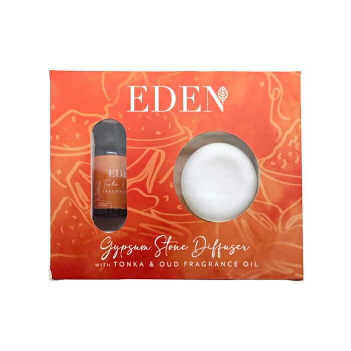 Sádrový kamenný difuzér s vonným olejem Eden - Tonka a oud