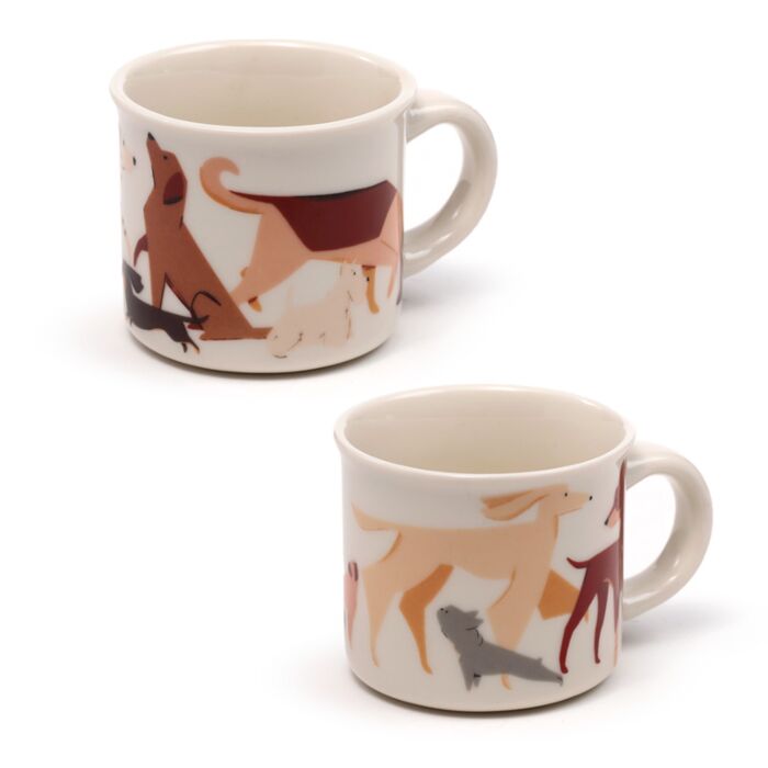 Porcelánový hrnek- esspresso- sada 2 - Pejsci Barks