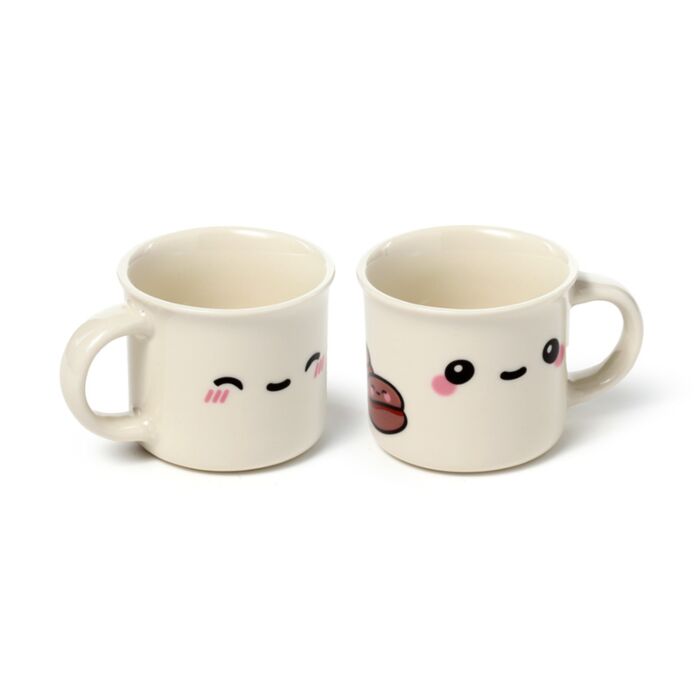 Porcelánový hrnek- esspresso- sada 2 - Foodiemals 