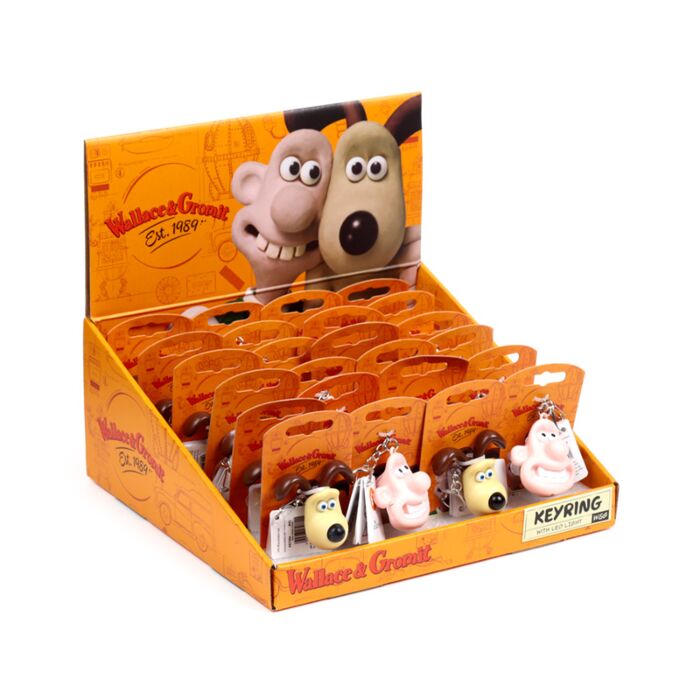 Klíčenka - LED osvětlení - Wallace a Gromit