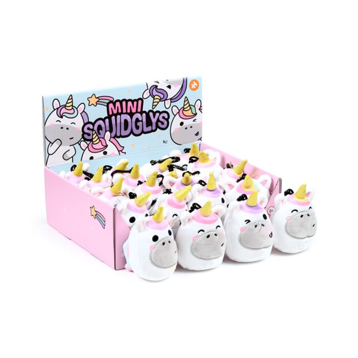 Klíčenka - plyšová - mini - Squidglys - Adoracorns - Jednorožec Astra