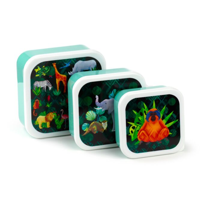 Svačinový box 3 ks - M/L/XL  - Zvířecí království