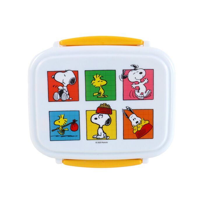 Svačinový box s příborem  Bento box - Peanuts Snoopy & Woodstock 