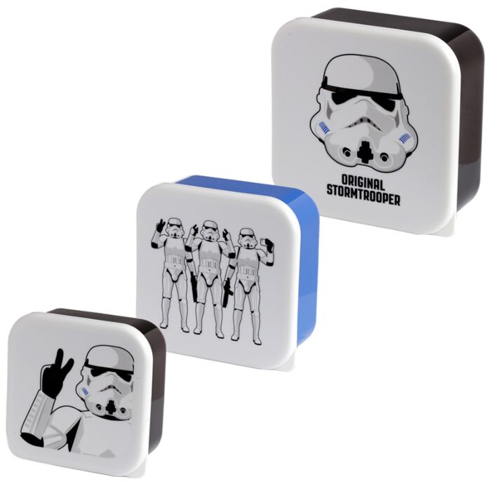 Svačinový box 3 ks - M/L/XL- Originální Stormtrooper 