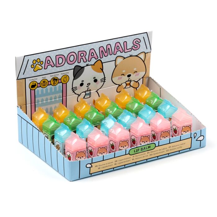 Balzám na rty - krabička - Adoramals - zvířátka 