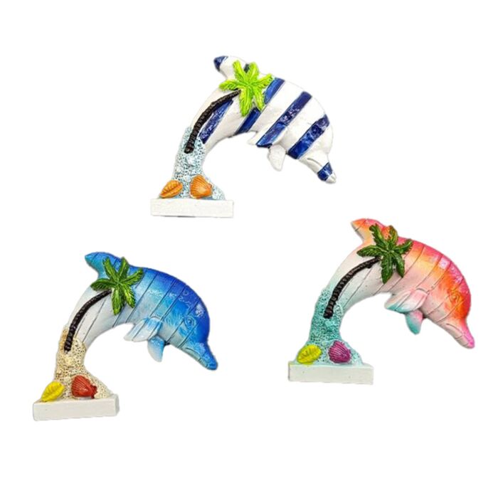 Magnet - 3D- Pobřeží - Delfín, tropický atol