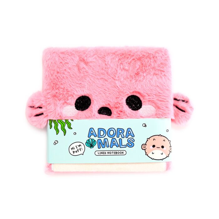 Plyšový zápisník  Adoramals zvířátka - Puffer ryba Puff