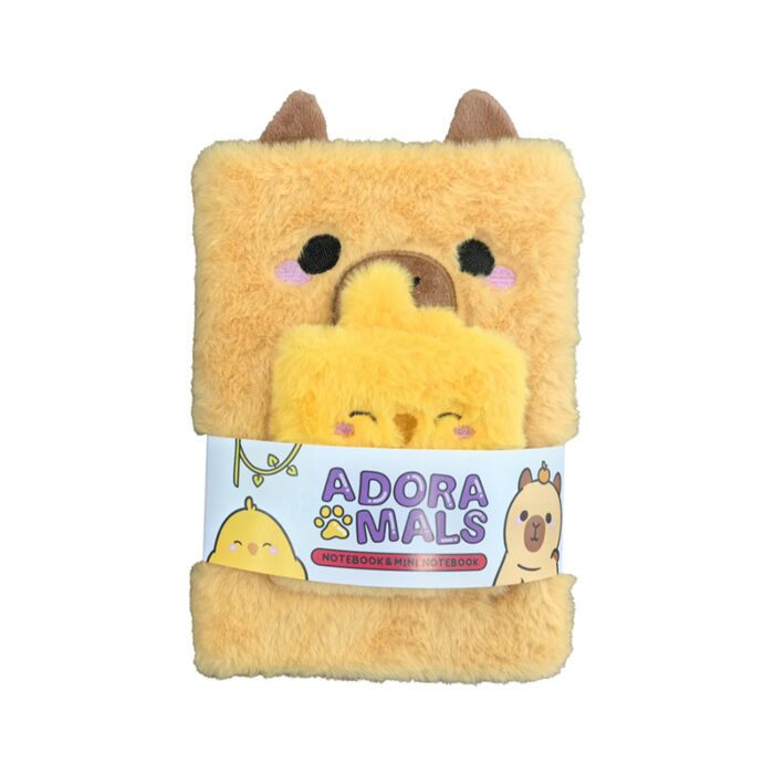 Plyšový zápisník s mini zápisníkem - Capybara- Kapybara