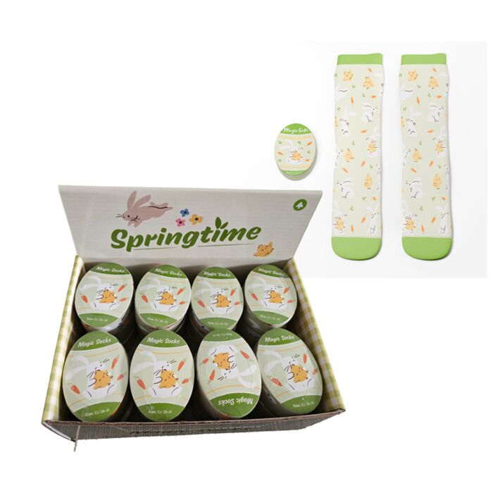 Ponožky - magické - Springtime - Jaro-Králík-Kuřátko-Vejce