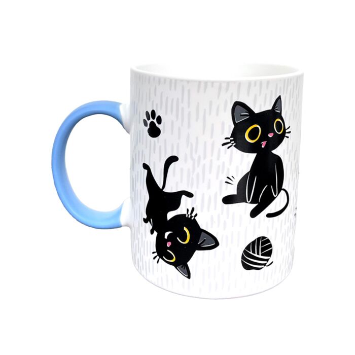 Porcelánový hrnek 300 ml - Lucky the Black Cat - Černá kočka