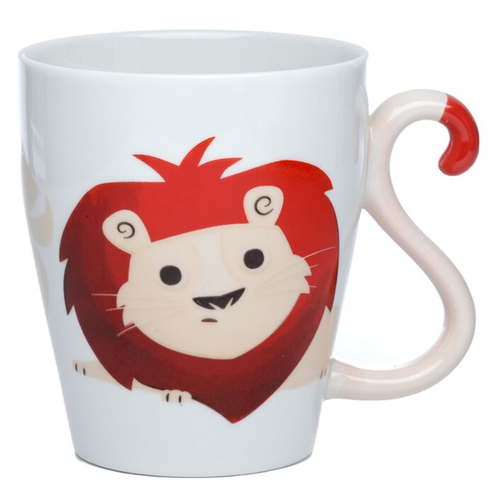 Porcelánový hrnek s rukojetí Zooniverse Lev - ocas