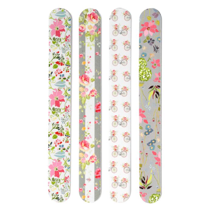 Pilník na nehty Růžové květiny, design Julie Dodsworth
