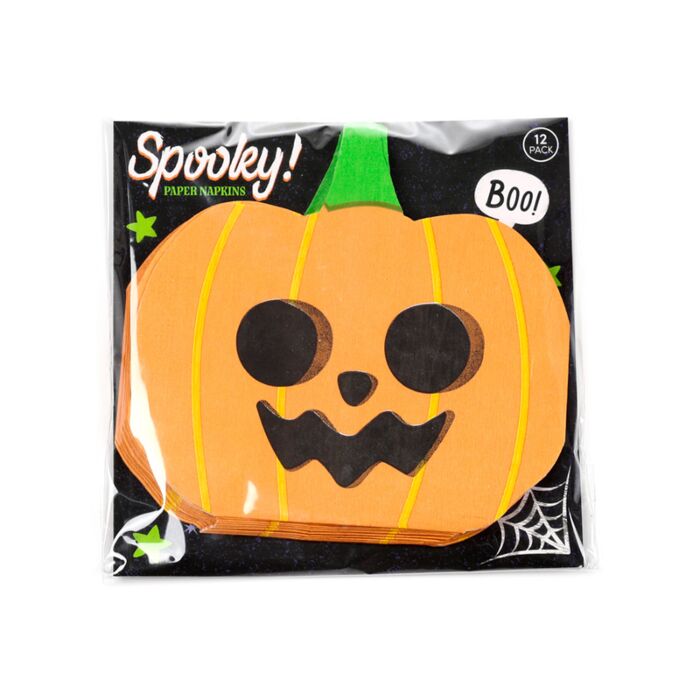 Papírový ubrousek - balení 12 ks - 3 vrstvé - párty - Dýně Halloween