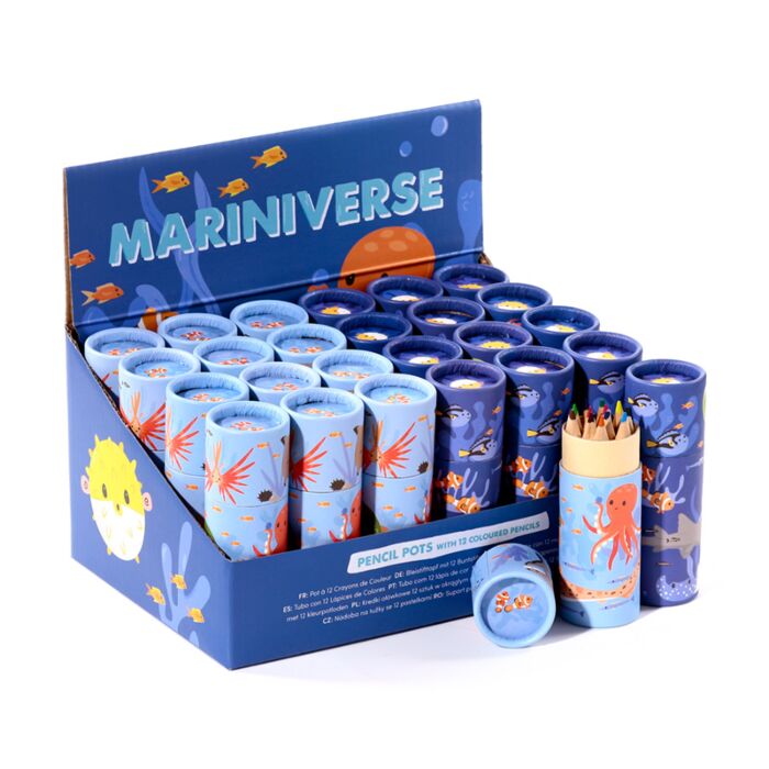 Sada pastelek - krabička -12 ks - Mariniverse - Moře