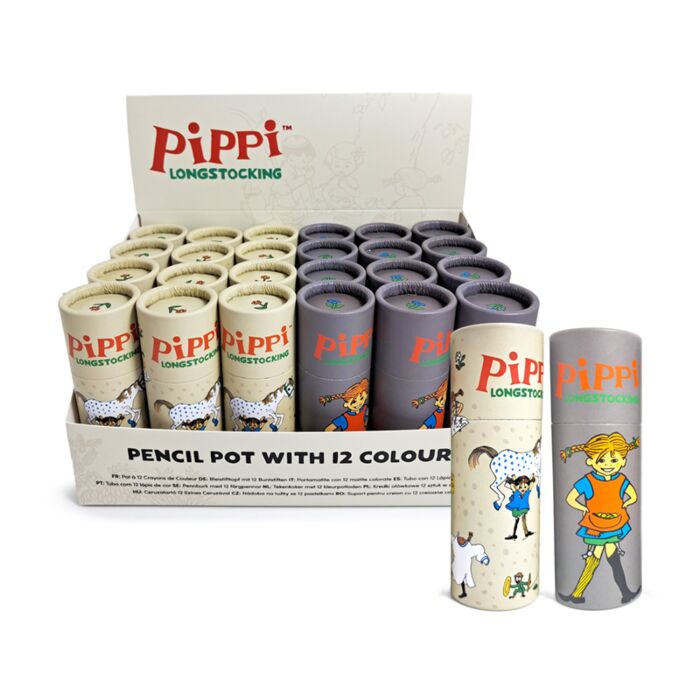 Sada pastelek - krabička -12 ks - Pipi Dlouhá punčocha