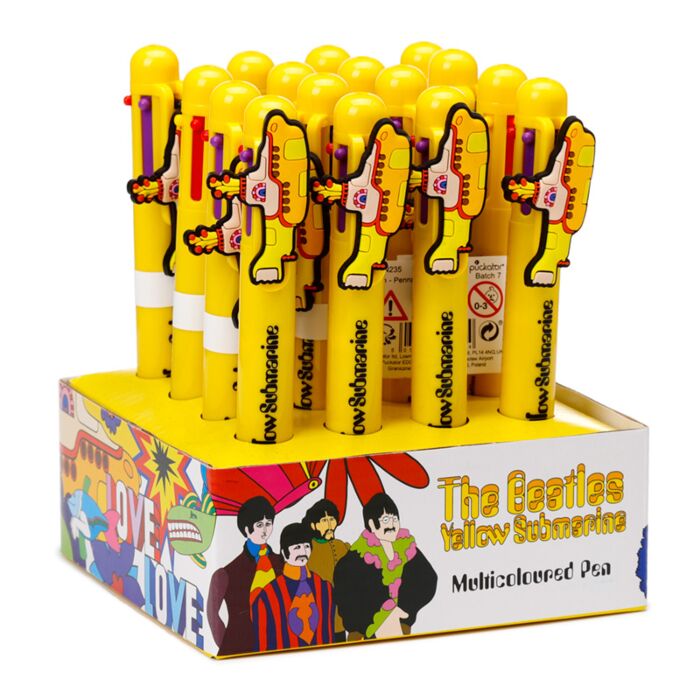 Vícebarevná propiska (6 barev) - ozdoba- The Beatles-Yellow Submarine-ponorka