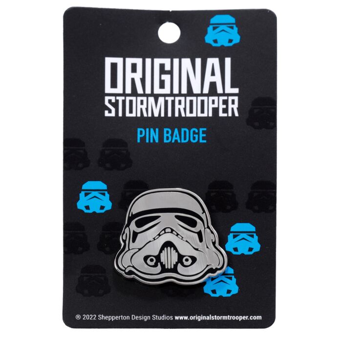 Sběratelská smaltová brož - Helma Stormtroopera