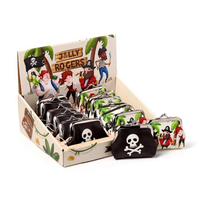 Peněženka se zacvakávacím zapínáním - Pirát Jolly Roger 