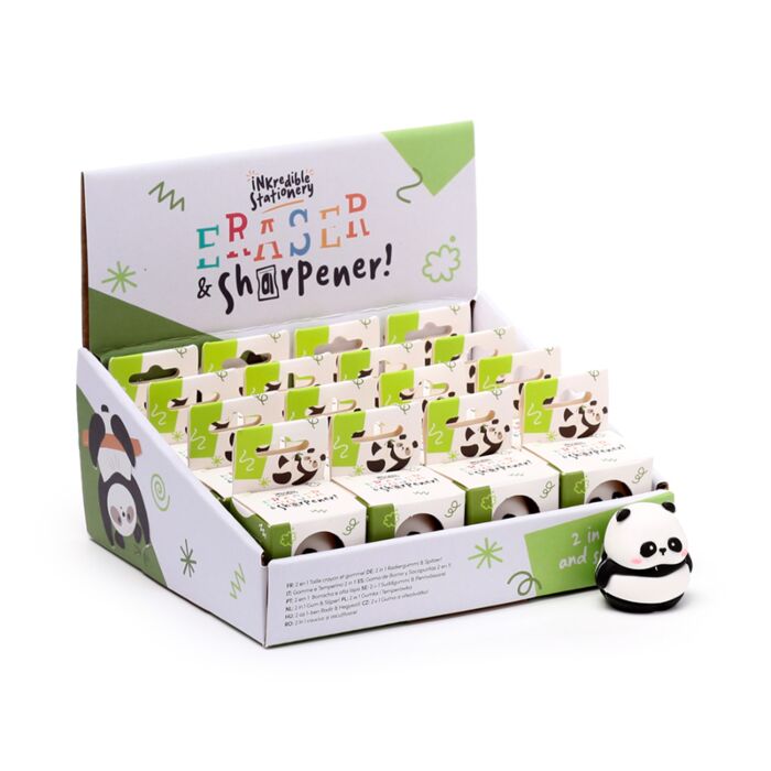 Ořezávátko a guma - Panda