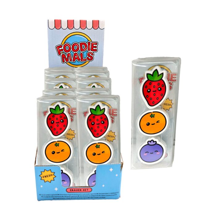 Sada 3 gum - Foodiemals - Ovoce