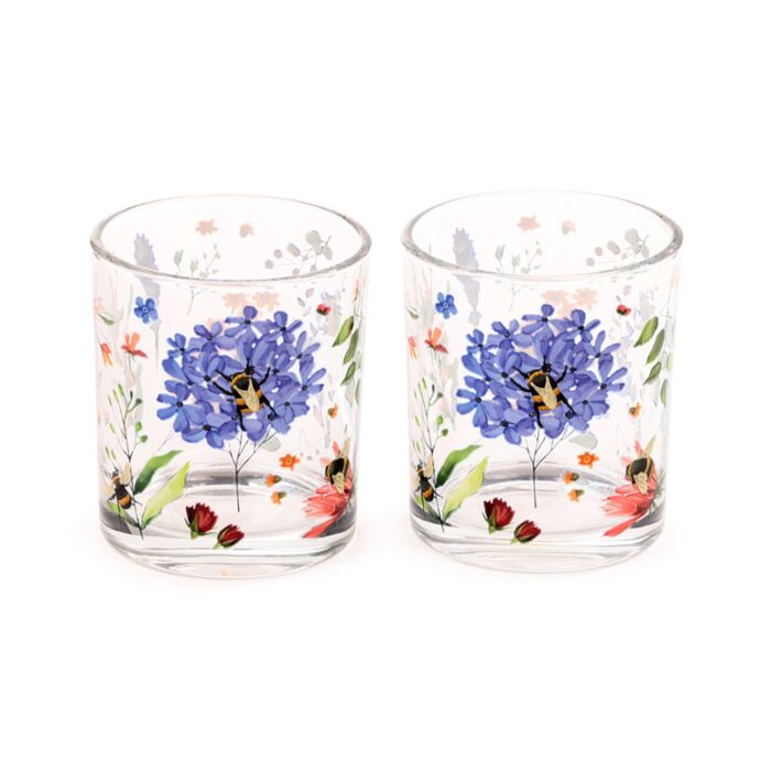 Sklenice - sada 2 ks- 250 ml - Luční nektar - Včela - Meadows