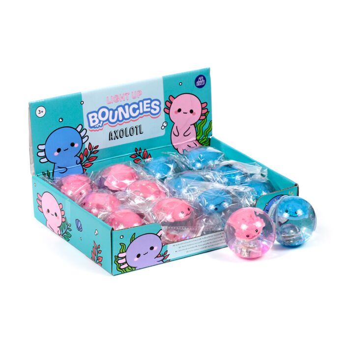 Skákací míček - špičatý - LED - Axolotl 