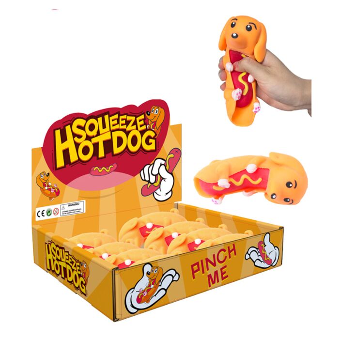 Mačkací hračka - Jezevčík Hot Dog