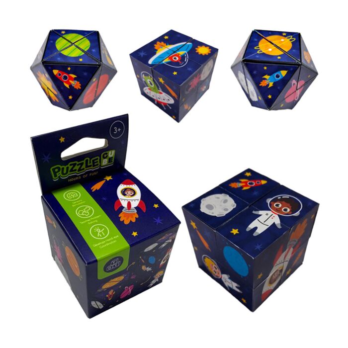 Puzzle Cube-Hlavolam-kostka -hračka-Vesmírný kadet