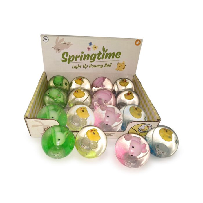 Skákací míček - blikající - LED - Springtime - Jaro - Kačenka