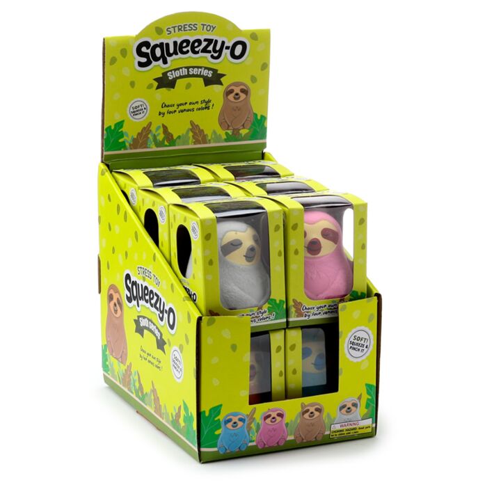 Antistresová hračka Squezzy -sladový cukr -Roztomilý lenochod