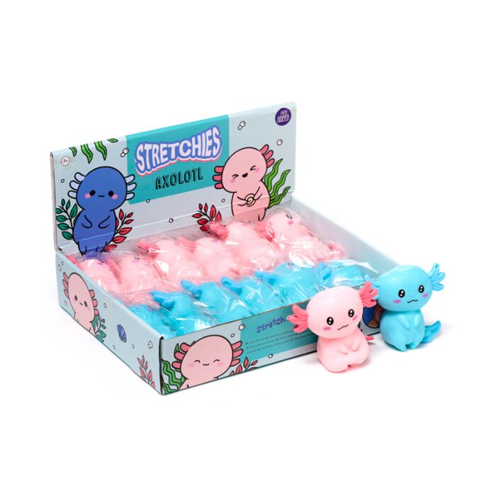 Natahovací hračka -antistres-Axolotl