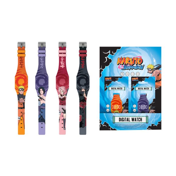 Digitální silikonové hodinky - Naruto