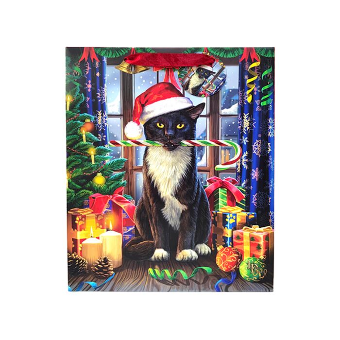 Dárková taška- vánoční - Velká - Lisa Parker Kočka Krampus