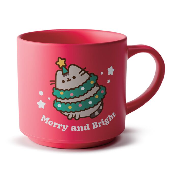 Porcelánový hrnek -vánoční-Kočka Pusheen