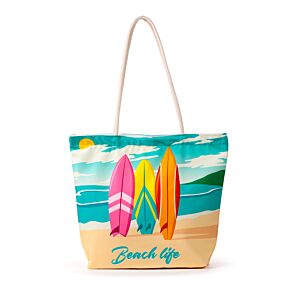 Taška - plážová - plátno - Beach Life Surf