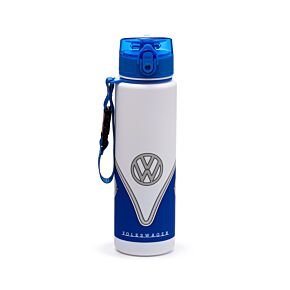 Nerozbitná plastová láhev s víčkem  600ml - Volkswagen VW T1 Camper Bus Modrý