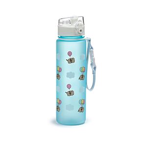 Nerozbitná plastová láhev s víčkem 600ml - Pusheen - balónky