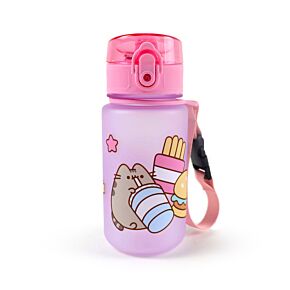 Nerozbitná plastová dětská láhev s víčkem 350ml -  Kočka Pusheen  Core