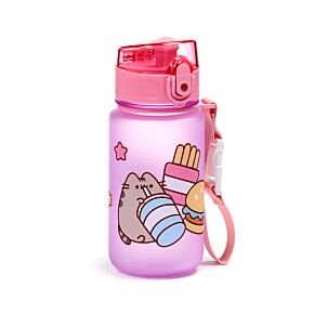 Nerozbitná plastová dětská láhev s víčkem 350ml -  Kočka Pusheen  Core